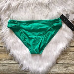 LA BLANCA Green/ Mint Bikini Bottoms Size 6